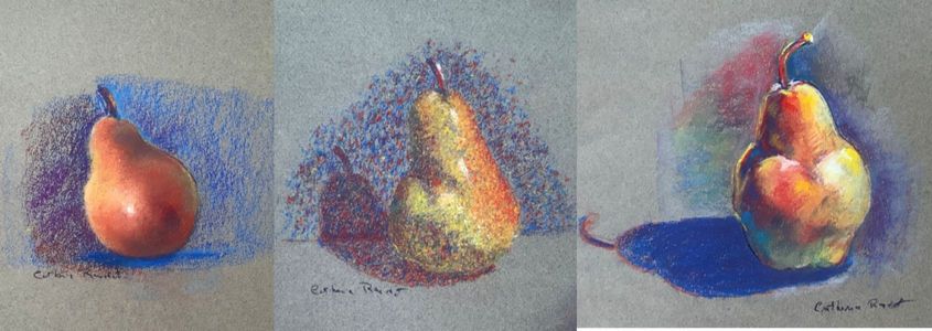 Trois techniques au pastel par Catherine Rondot